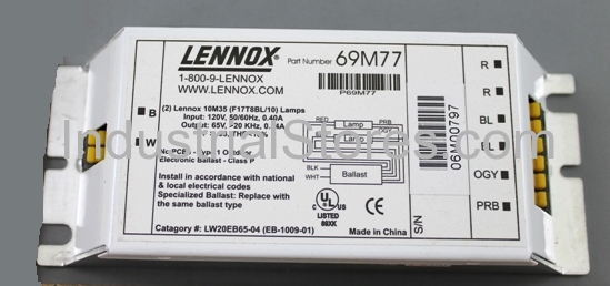 Lennox 69M77 Electronic Ballast